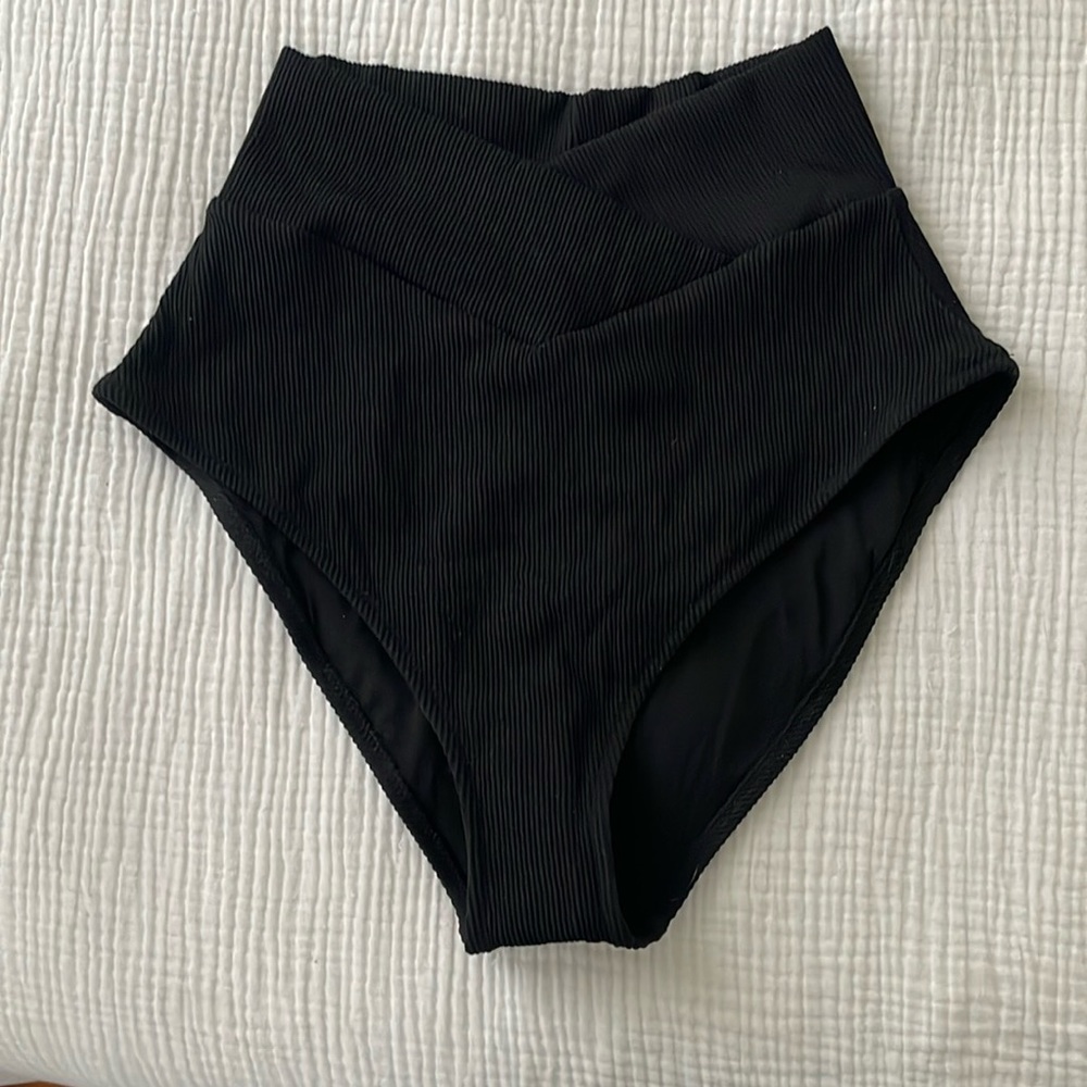 Aerie Crossover High Waisted Bikini Bottom